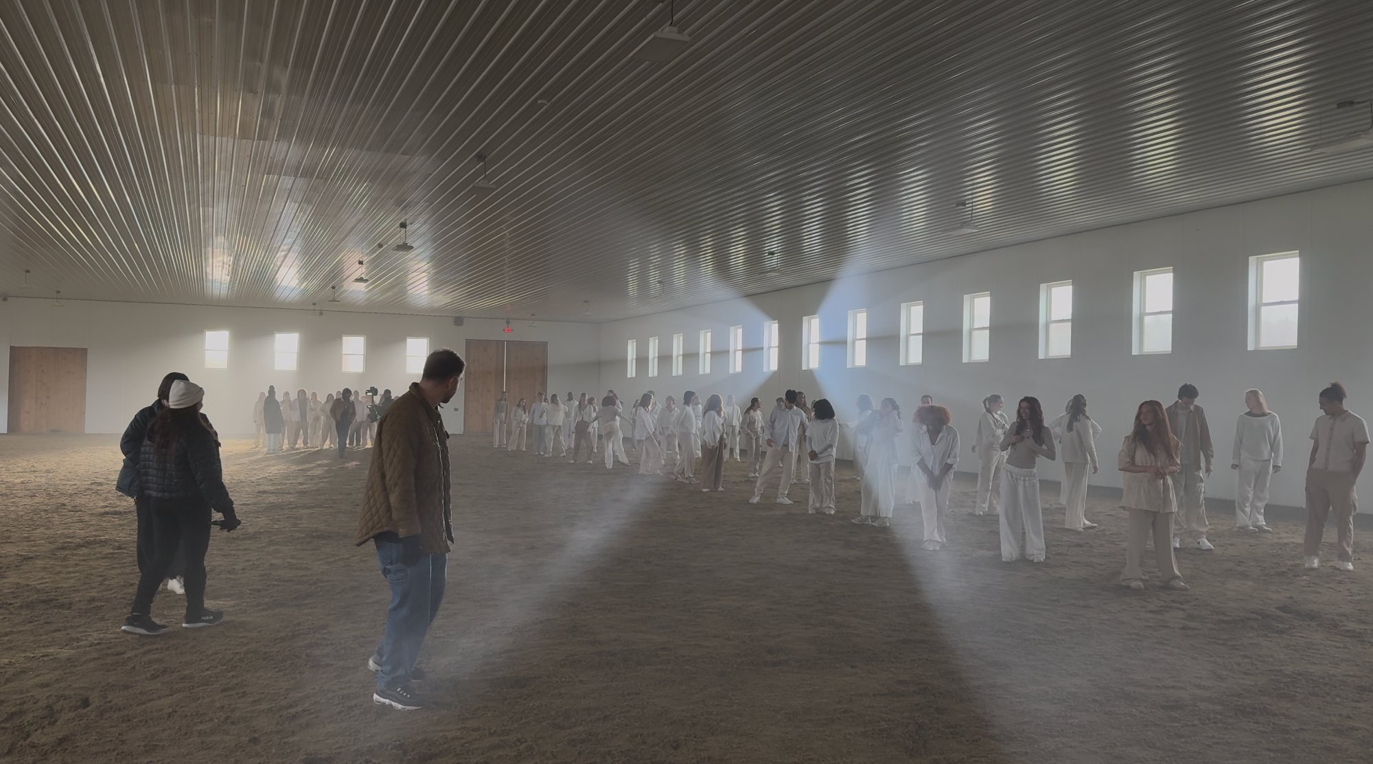 Arri M40 HMI mounted on a stakebed truck for moveable lighting