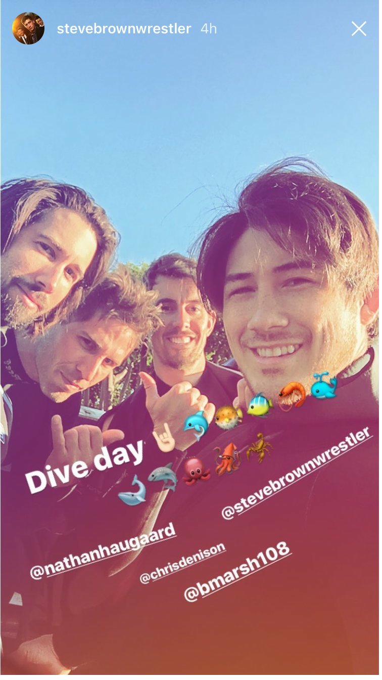 First day of SCUBA training for Avatar with Steve Brown and the stunt team in Laguna Beach