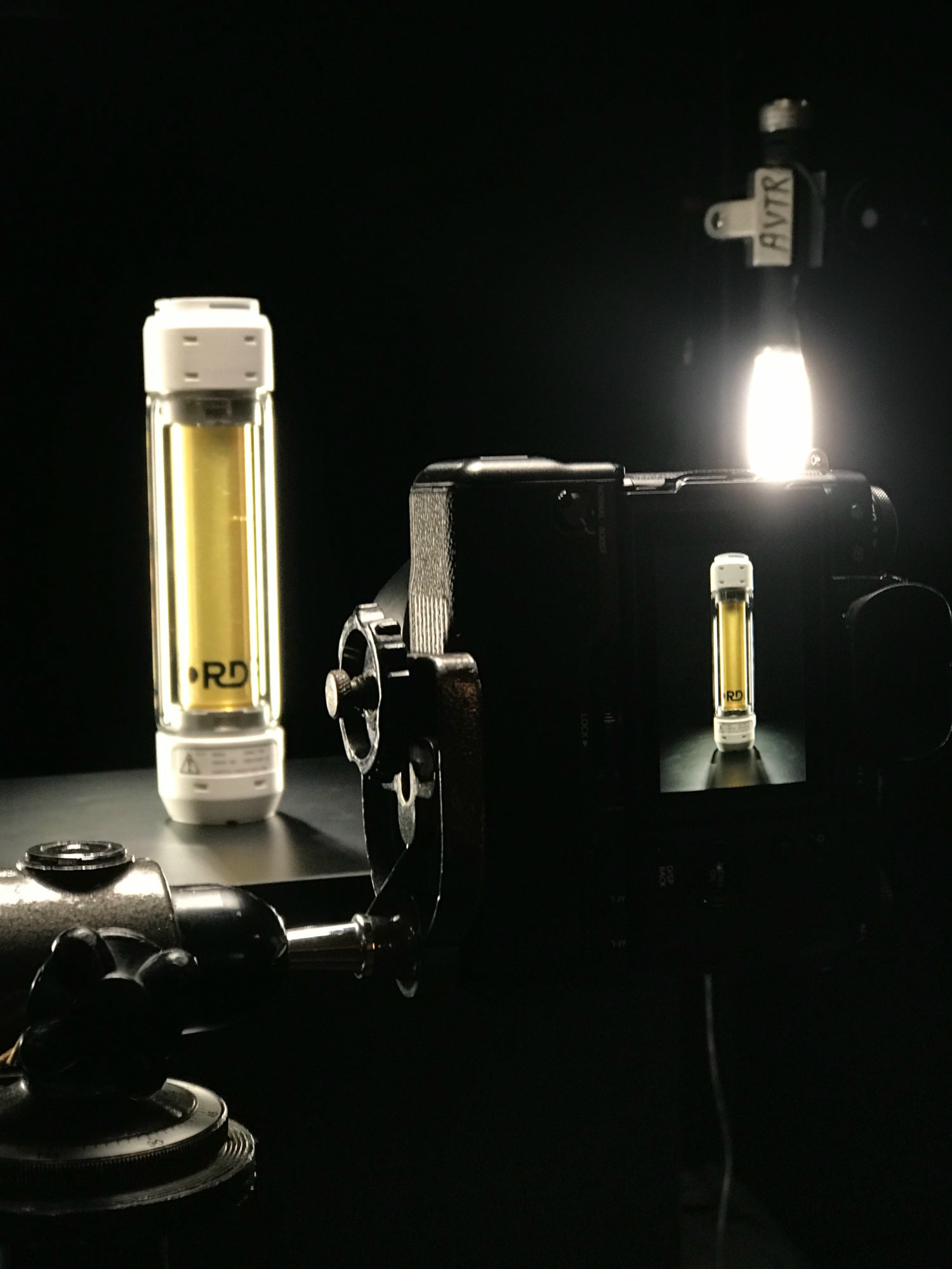 AVTR-labeled camera photographing real props for reference documentation