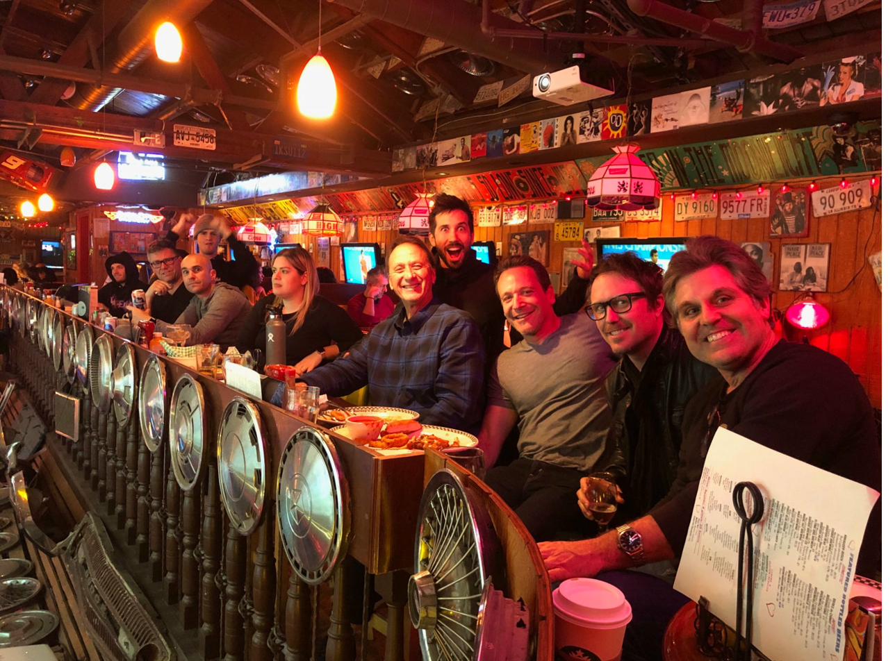 The reference camera department at the bar after work