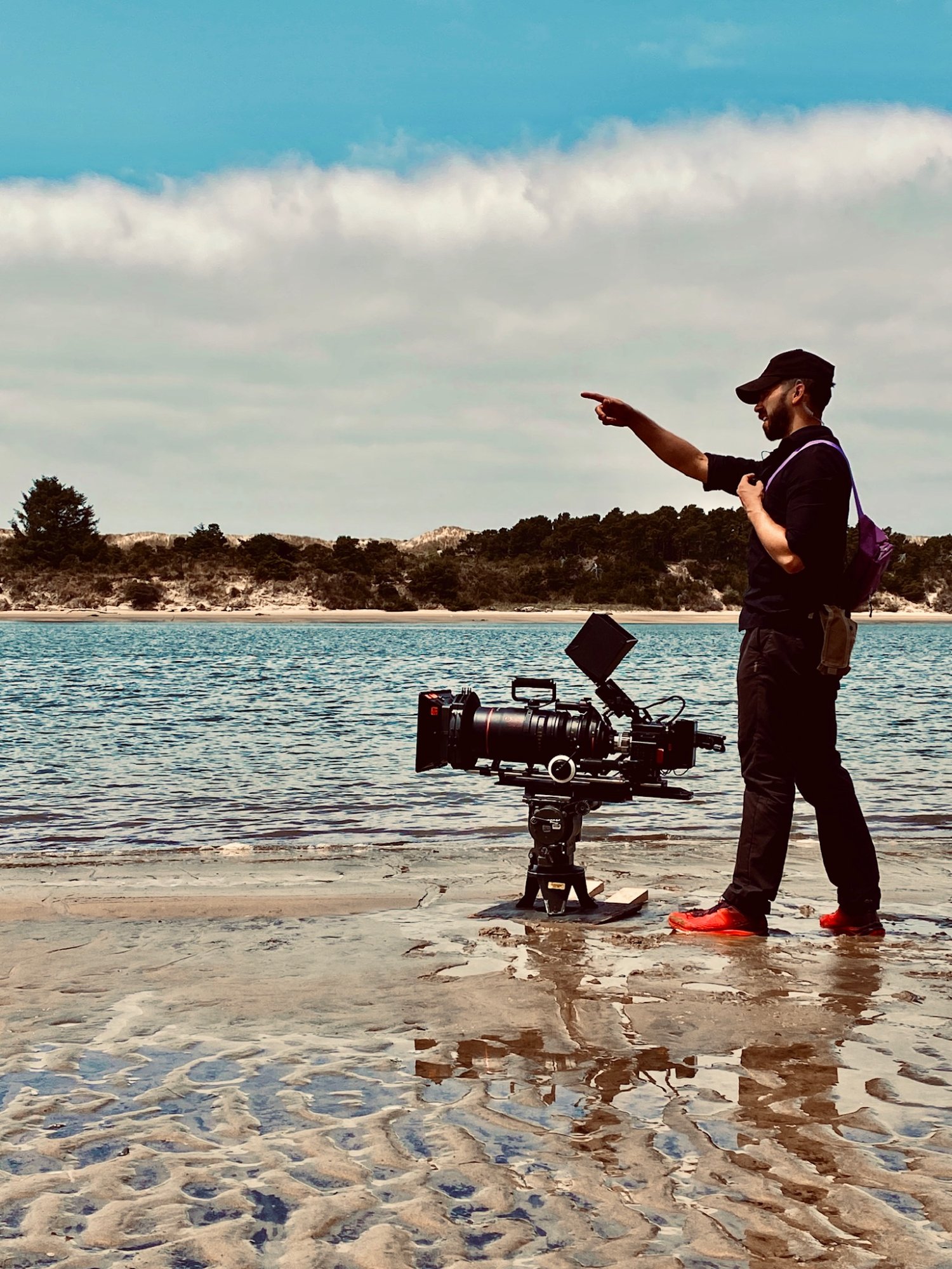 Nathan Haugaard with the RED Gemini on the Oregon coast