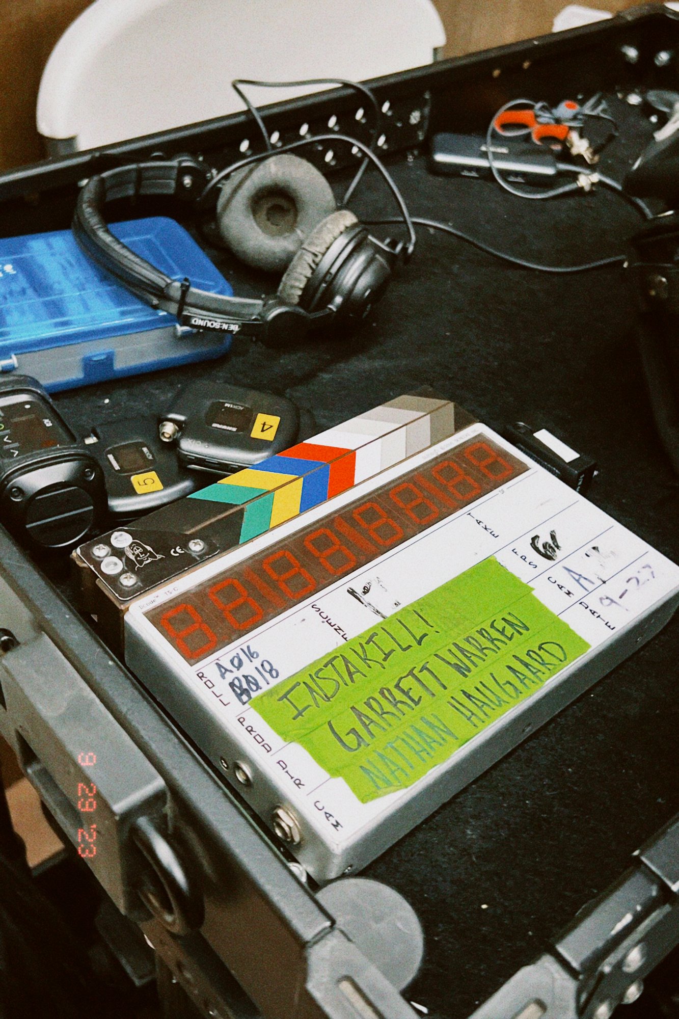 Instakill slate — directed by Garrett Warren, DP Nathan Haugaard
